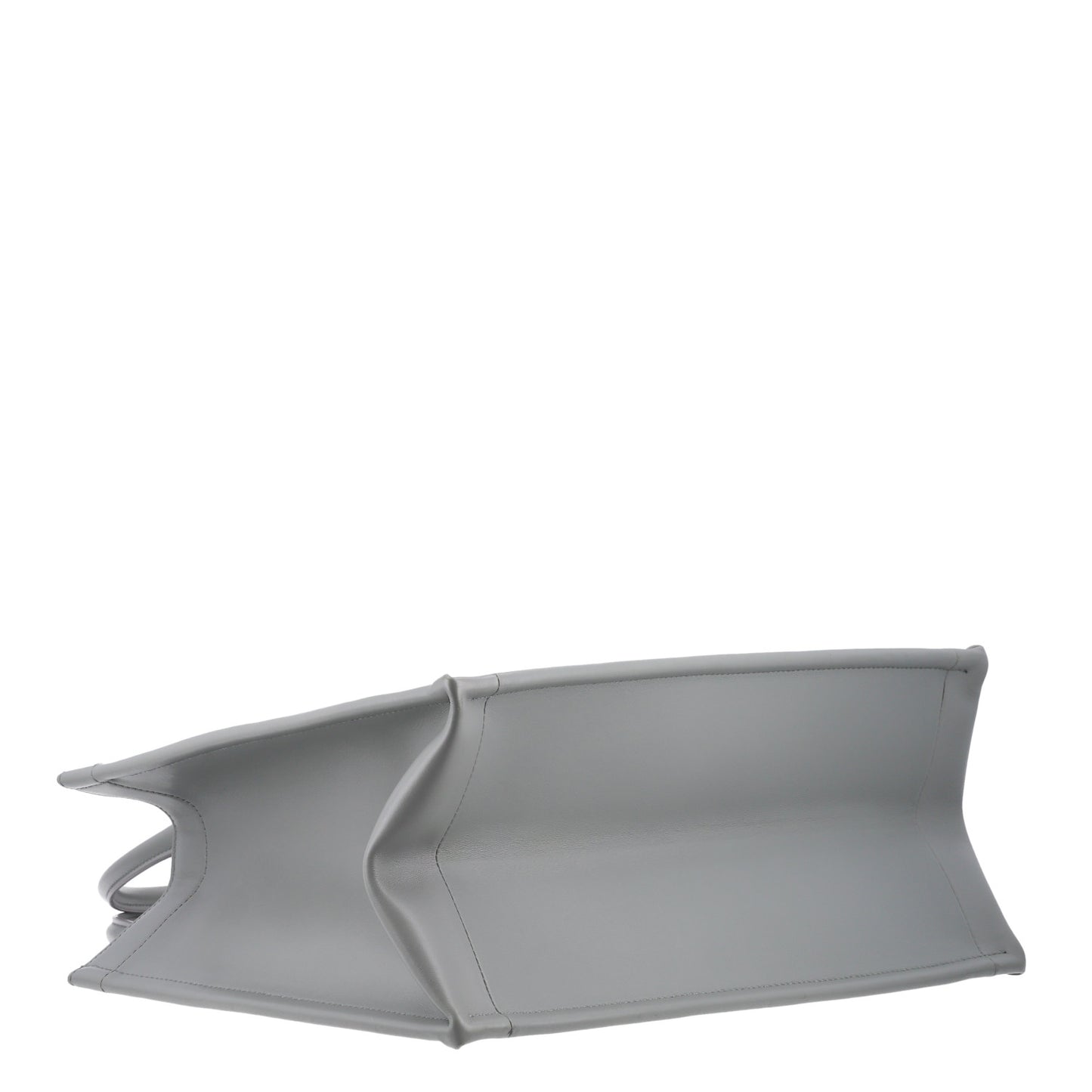 Calfskin Macrocannage Medium Book Tote Grey