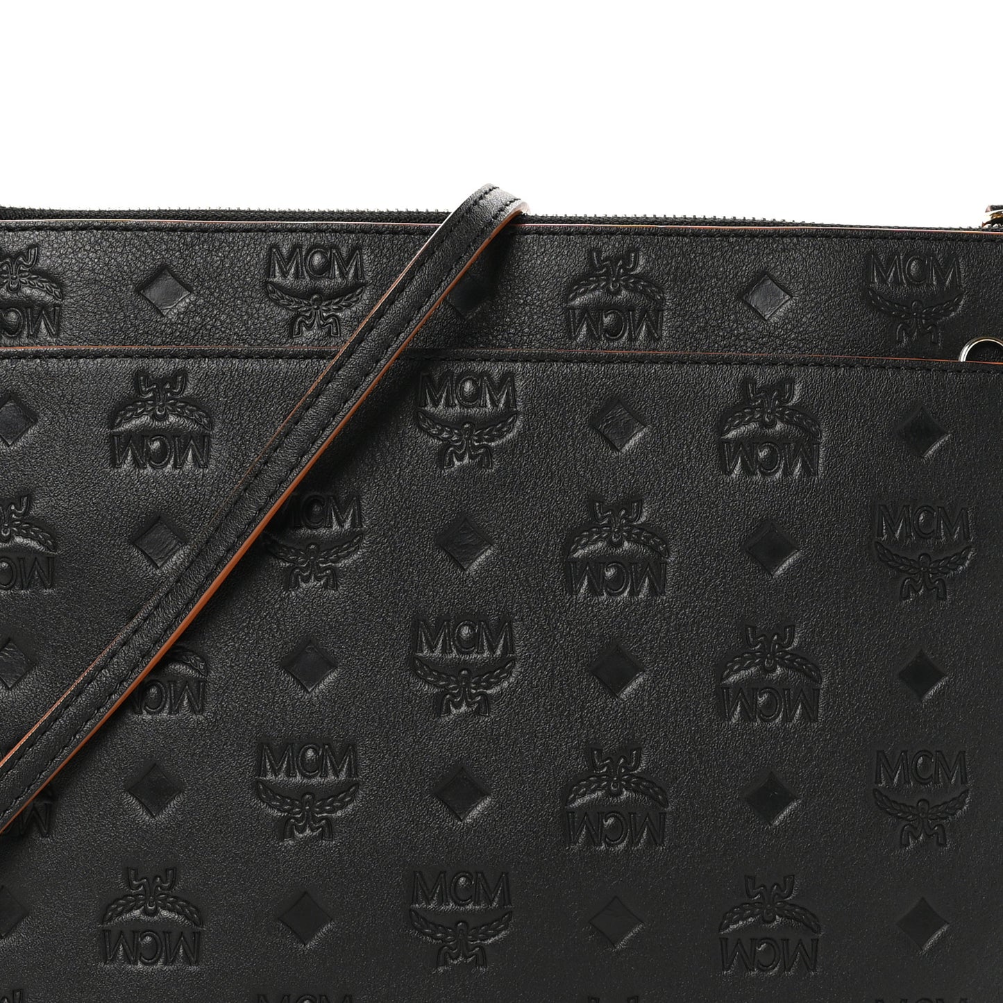 Calfskin Monogram Klara Crossbody Pouch Black