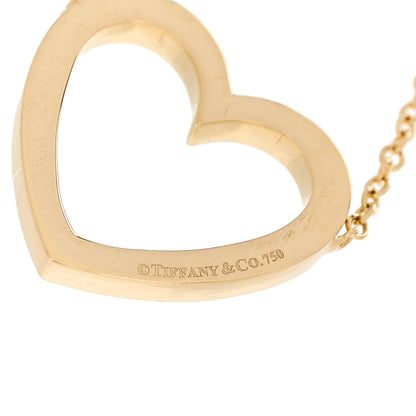 Tiffany 18K Yellow Gold Heart Chain Drop Earrings 4 of 4