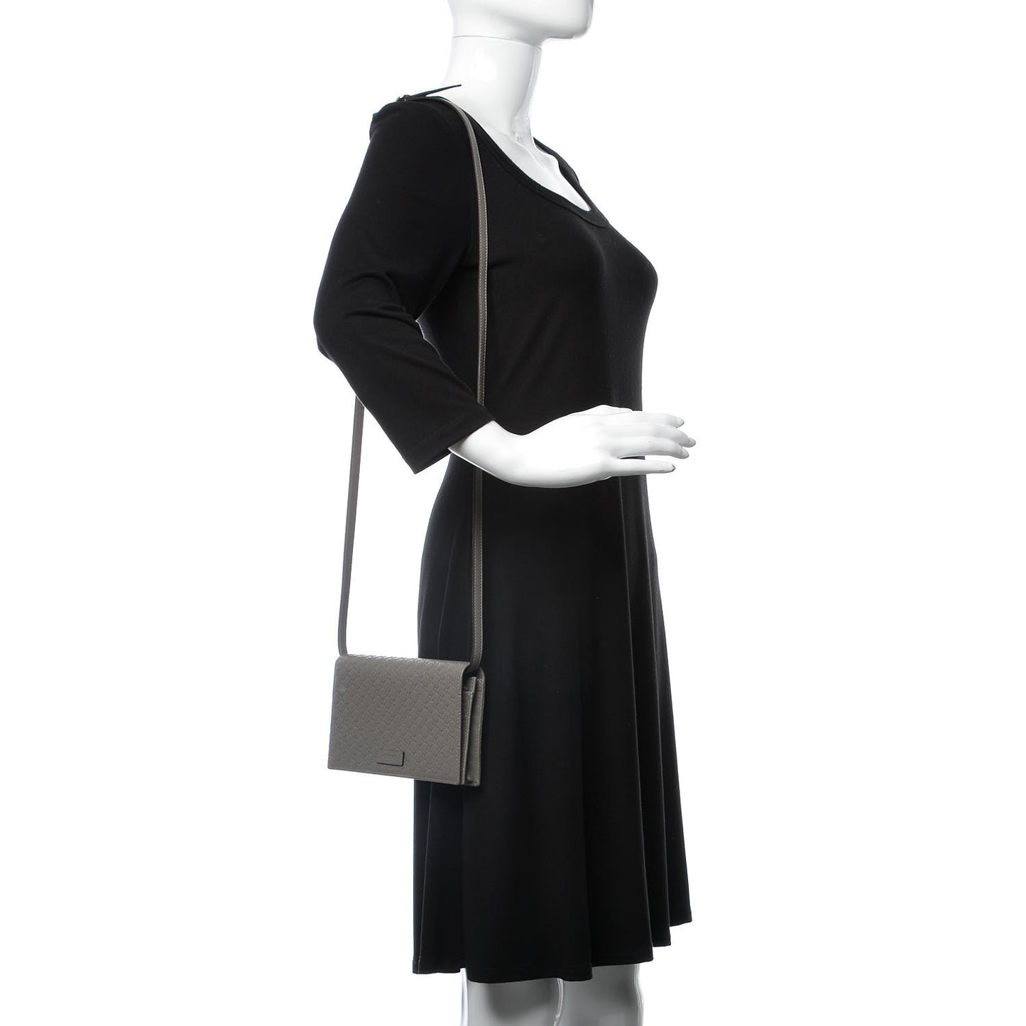 Soft Microguccissima Crossbody Wallet Loess