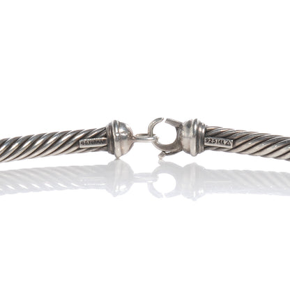 David Yurman Sterling Silver 14k Cable Necklace 4 of 4
