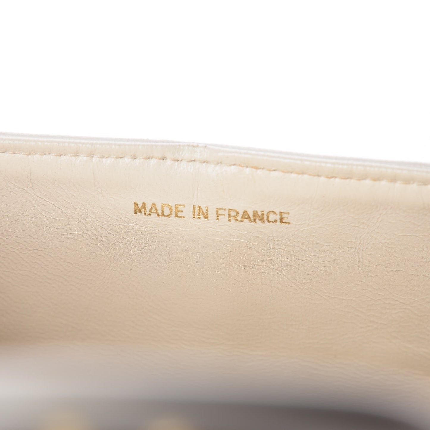 Lambskin Quilted Small Double Flap White