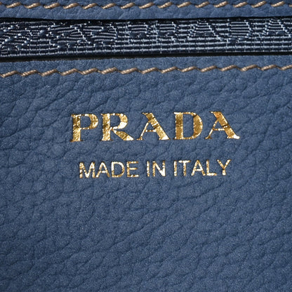 Prada Nubuck Small Arque Shoulder Bag Aviation Blue 6 of 9