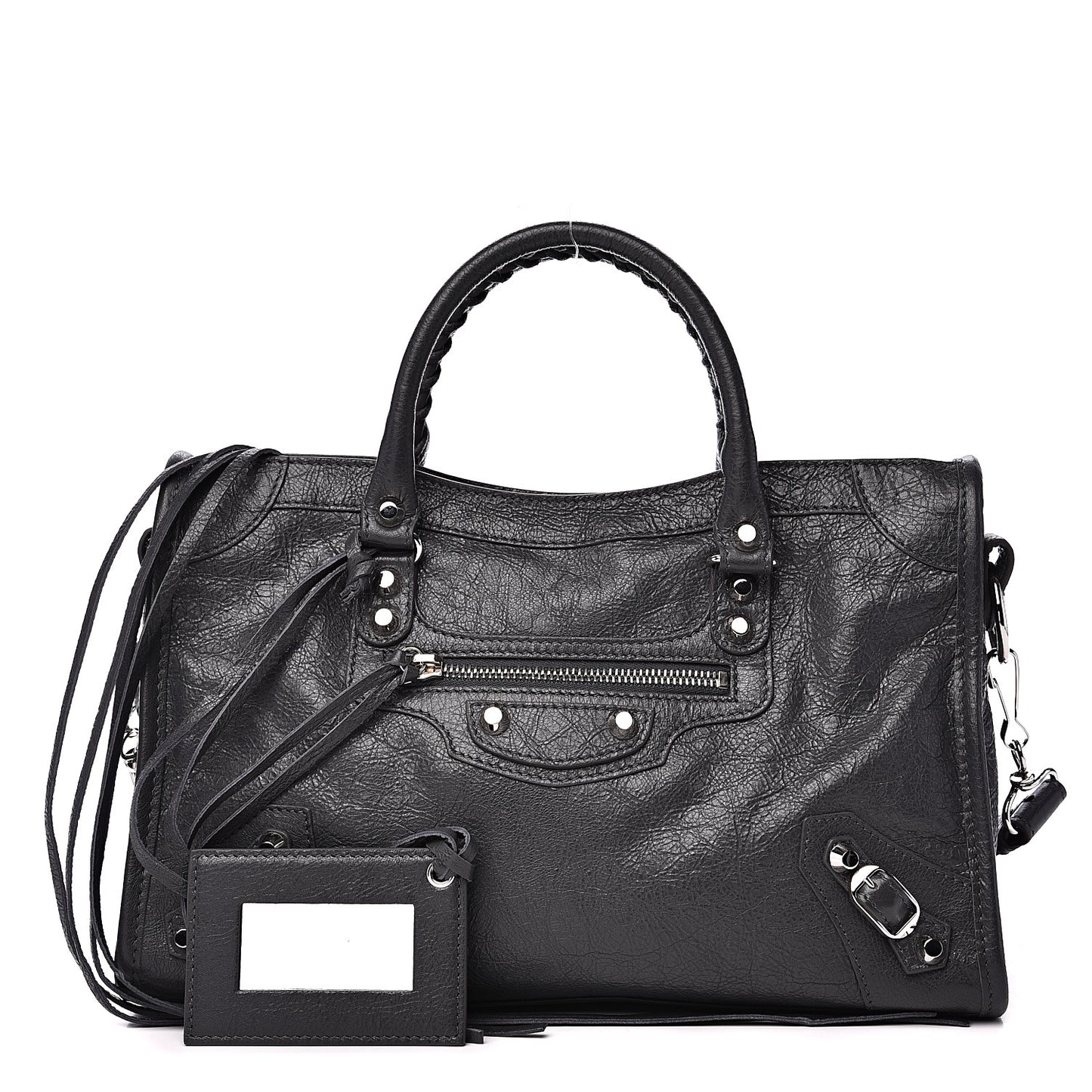 Agneau Classic Silver Hardware S City Gris Fossile