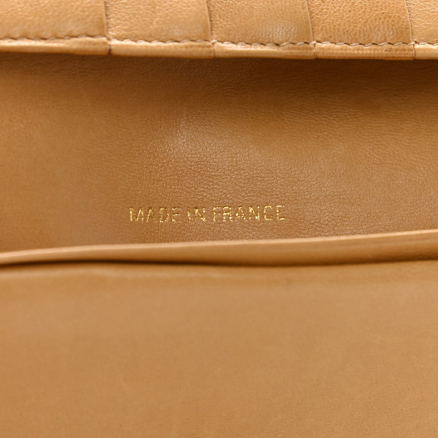 Caviar Diamond Stitched French Wallet Beige