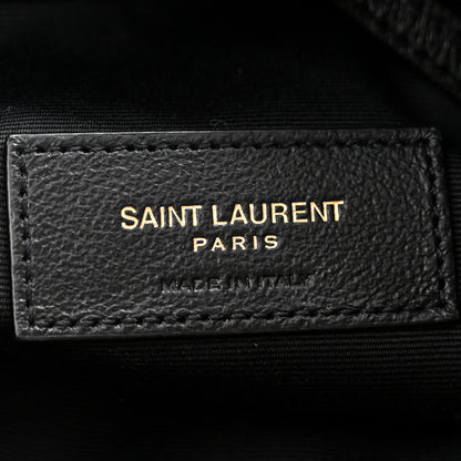 Saint Laurent Lambskin Matelasse Monogram Large Jamie 4.3 Pochon Black 7 of 12