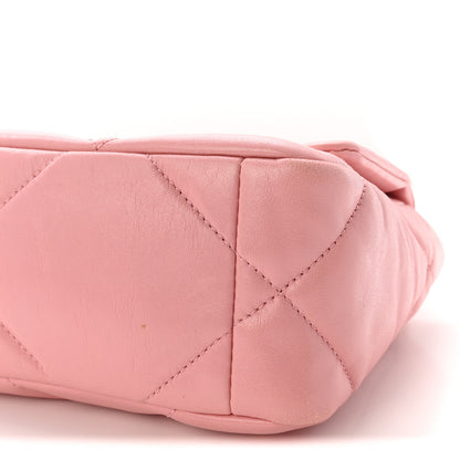 Chanel Lambskin Quilted Medium Chanel 19 Flap Light Pink 10 of 10