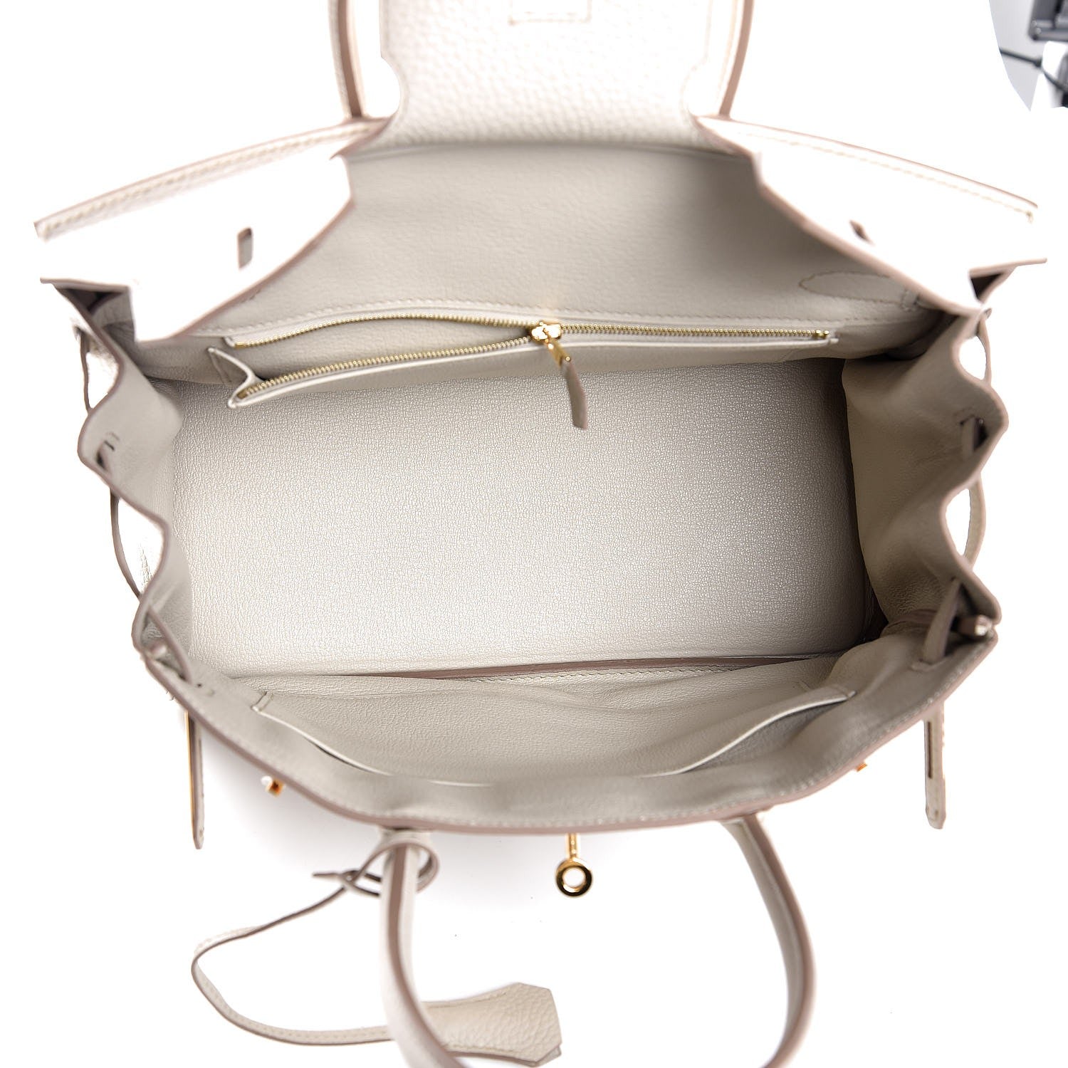 Hermes Taurillon Clemence Birkin 30 Beton 8 of 34