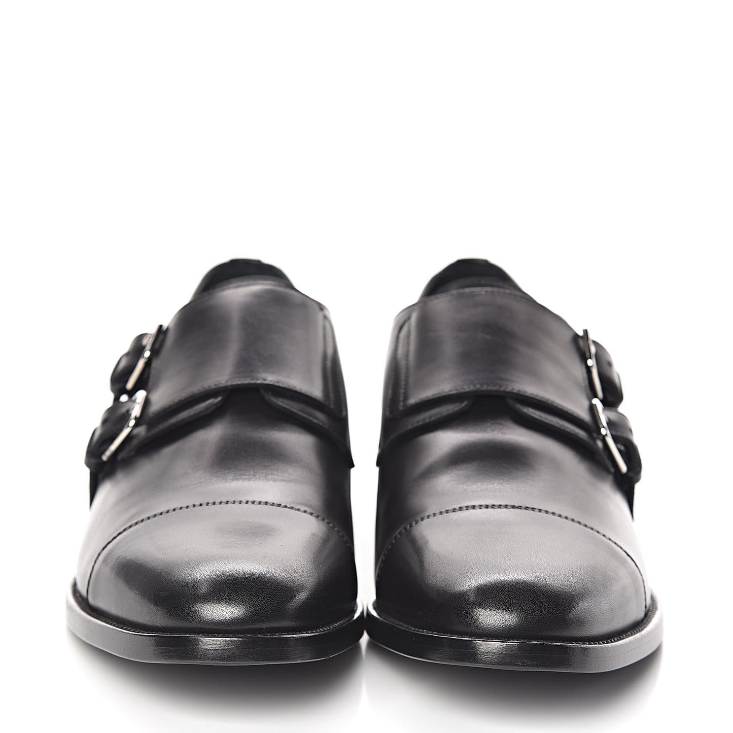 Calfskin Mens Dylan 20 Monk Oxford 40 Black