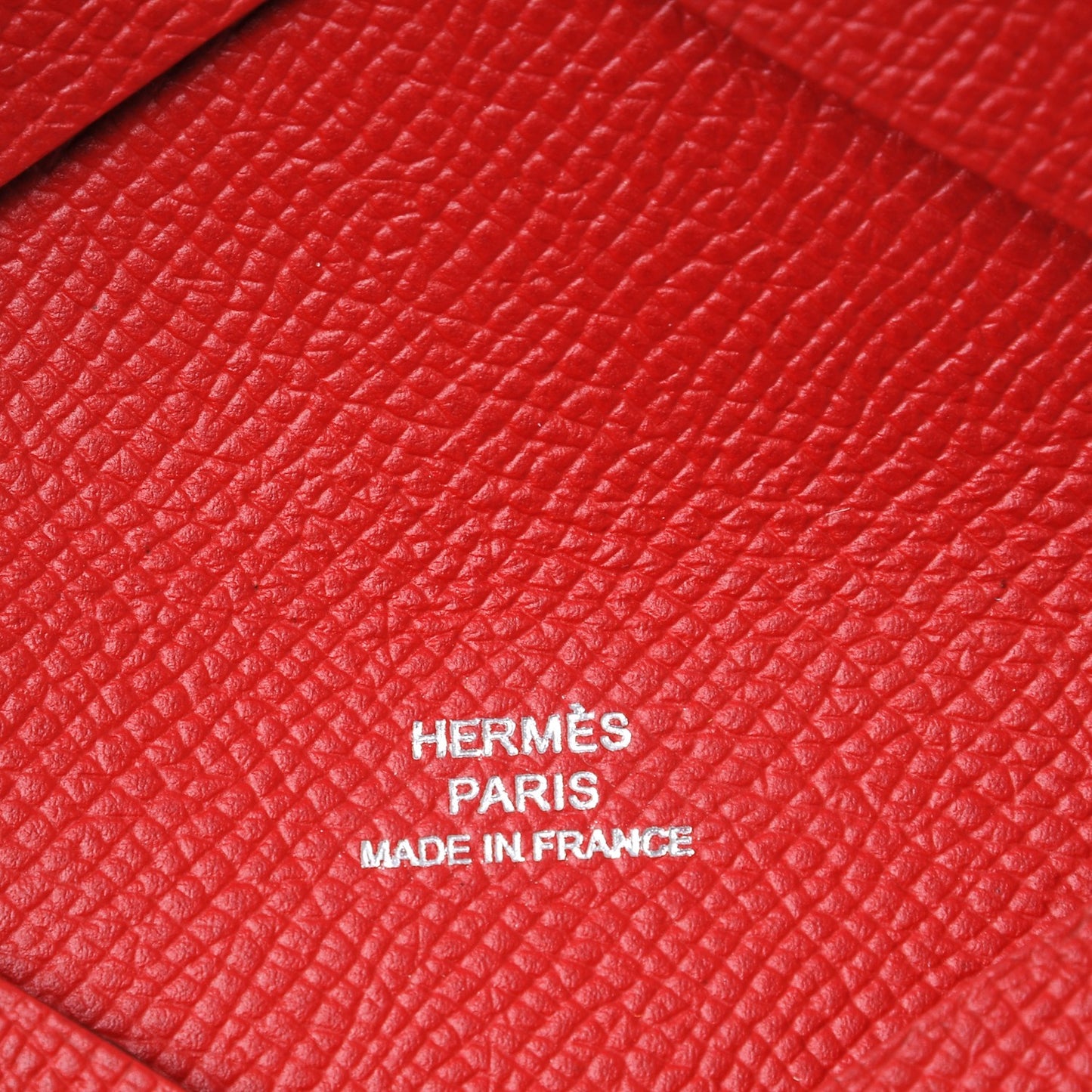 Epsom Calvi Card Case Rouge Casaque