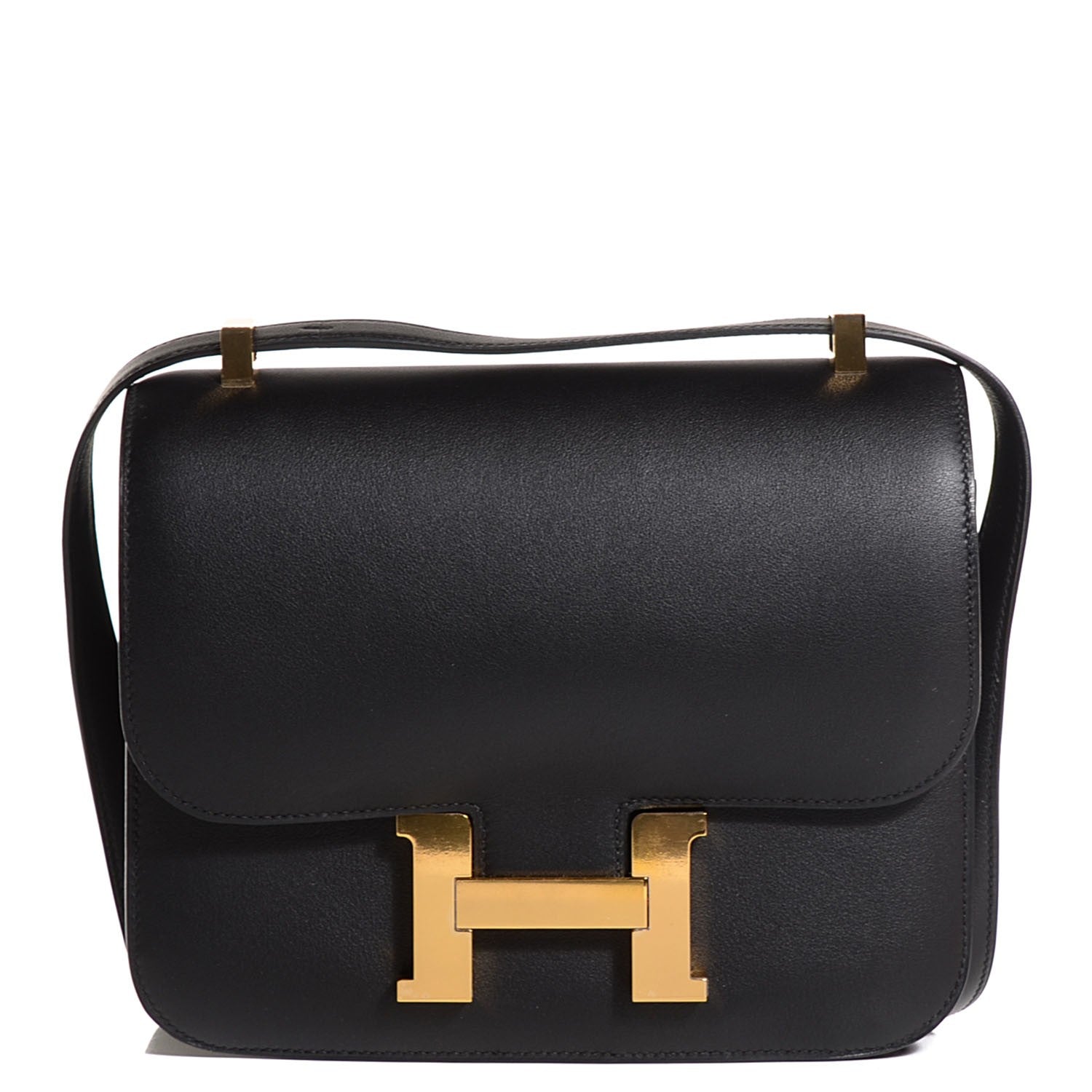 Hermes Veau Sombrero Constance 24 Black 1 of 15