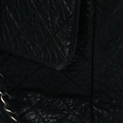 Chanel Crumpled Lambskin Quilted Large Tote Black 15 of 18