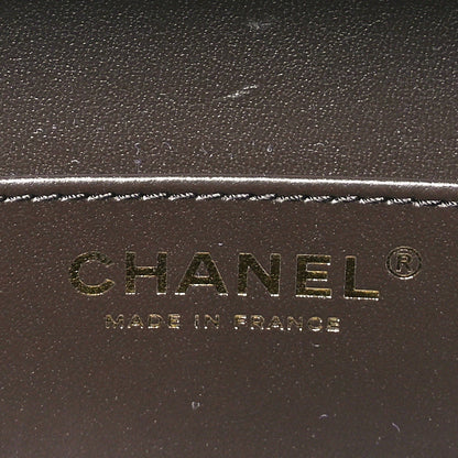 Chanel Lambskin Quilted Small Top Handle Box Bag Dark Brown 6 of 12