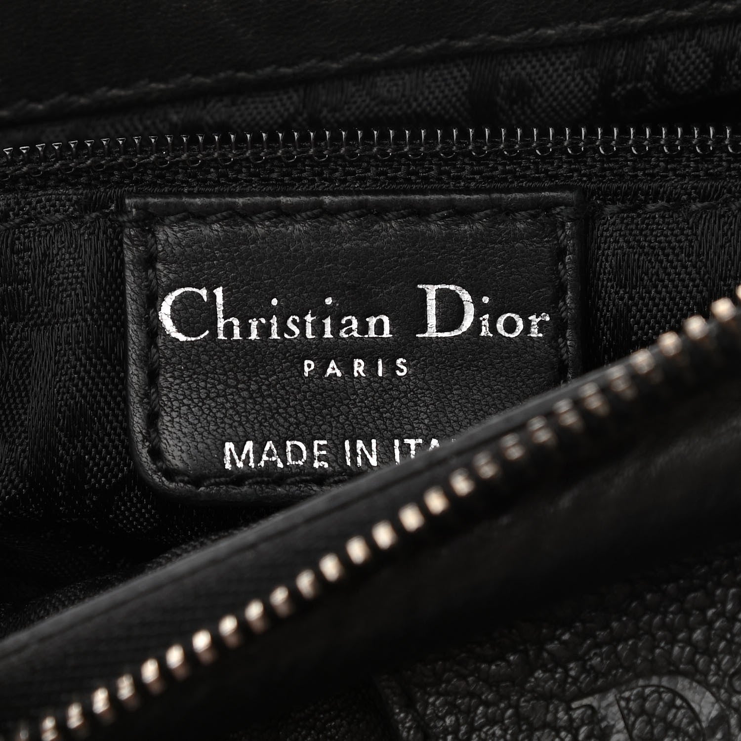 Christian Dior Lambskin Plisse Pleated Frame Satchel Black 6 of 10