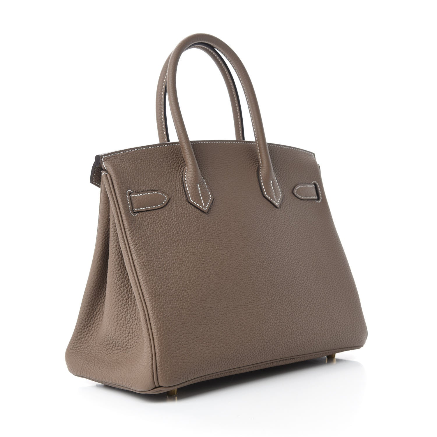 Hermes Togo Horseshoe Birkin 30 Etoupe Trench 3 of 11