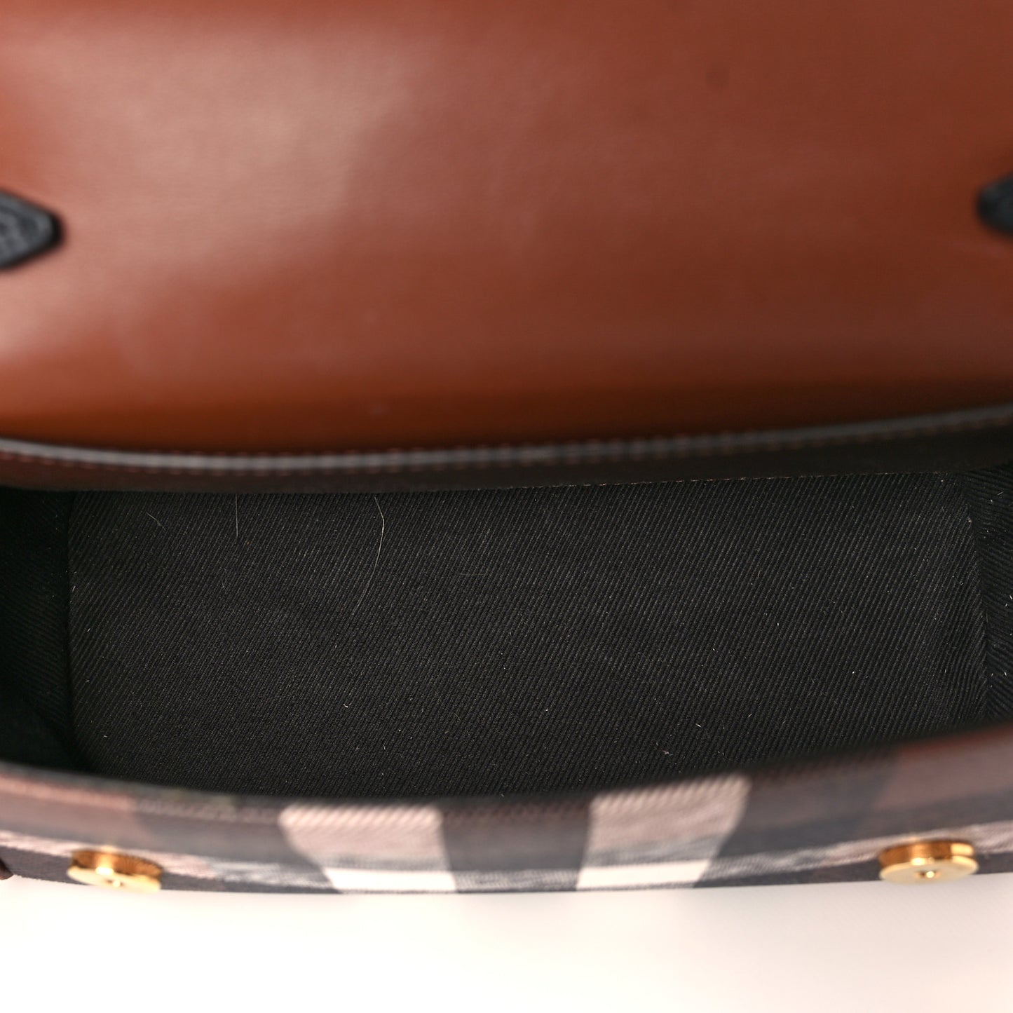 E-canvas Check Dorset Crossbody Dark Birch Brown