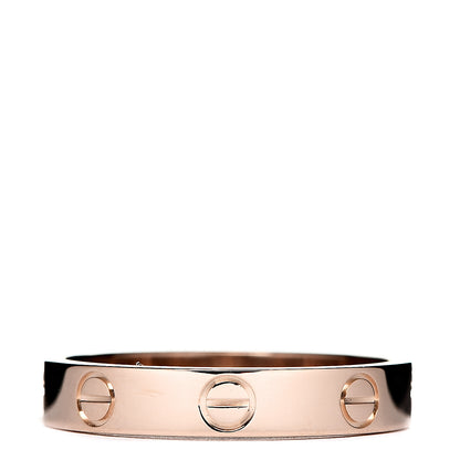 Cartier 18K Pink Gold 3.5mm LOVE Wedding Band Ring 55 7.25 1 of 4
