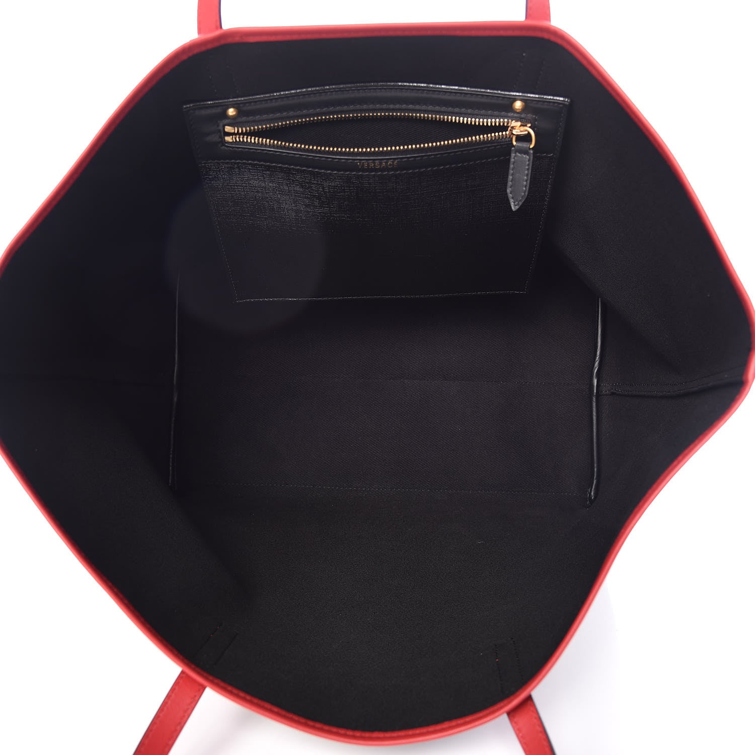 Versace Coated Canvas Vintage 90's Logo Tote Black 5 of 8
