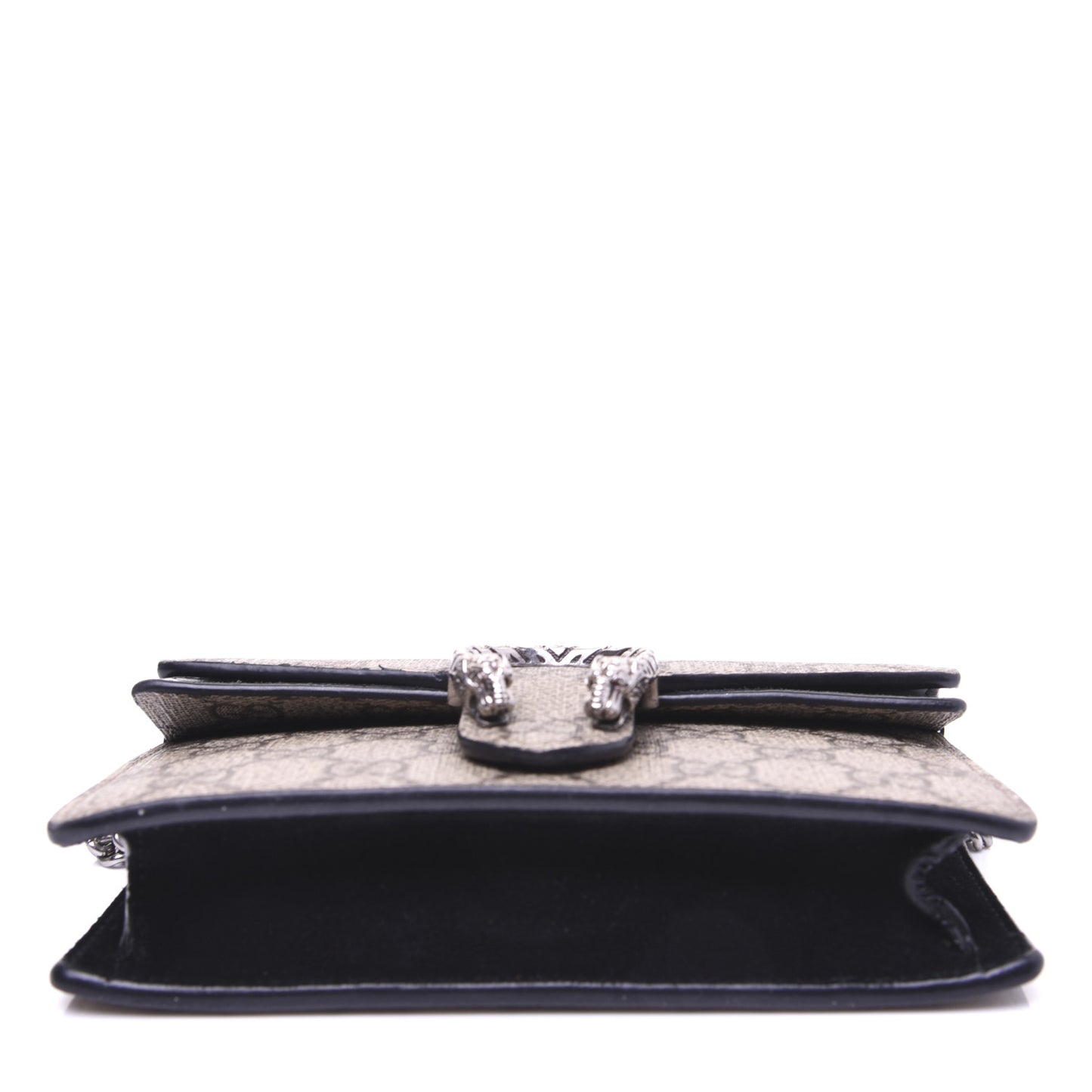 GG Supreme Monogram Super Mini Dionysus Shoulder Bag Black