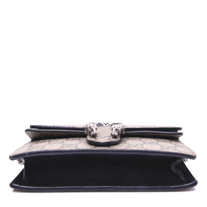 Gucci GG Supreme Monogram Super Mini Dionysus Shoulder Bag Black 9 of 16