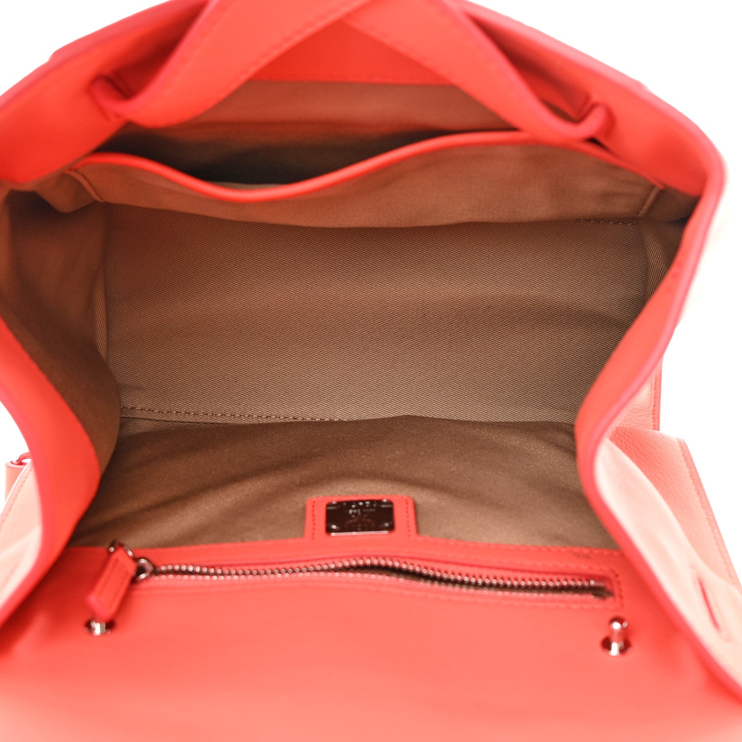 MCM Calfskin Ottomar Monogram Essential Small Backpack Hot Coral 5 of 19