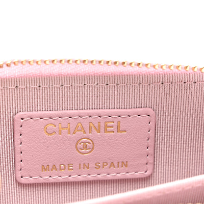 Chanel Caviar Quilted Zip Coin Purse Light Pink 6 of 7