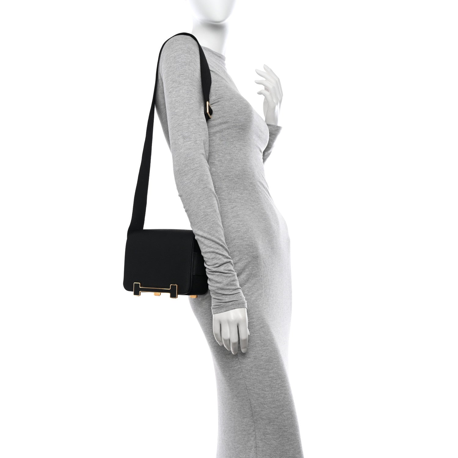 Hermes Chevre Mysore Geta Black 3 of 9