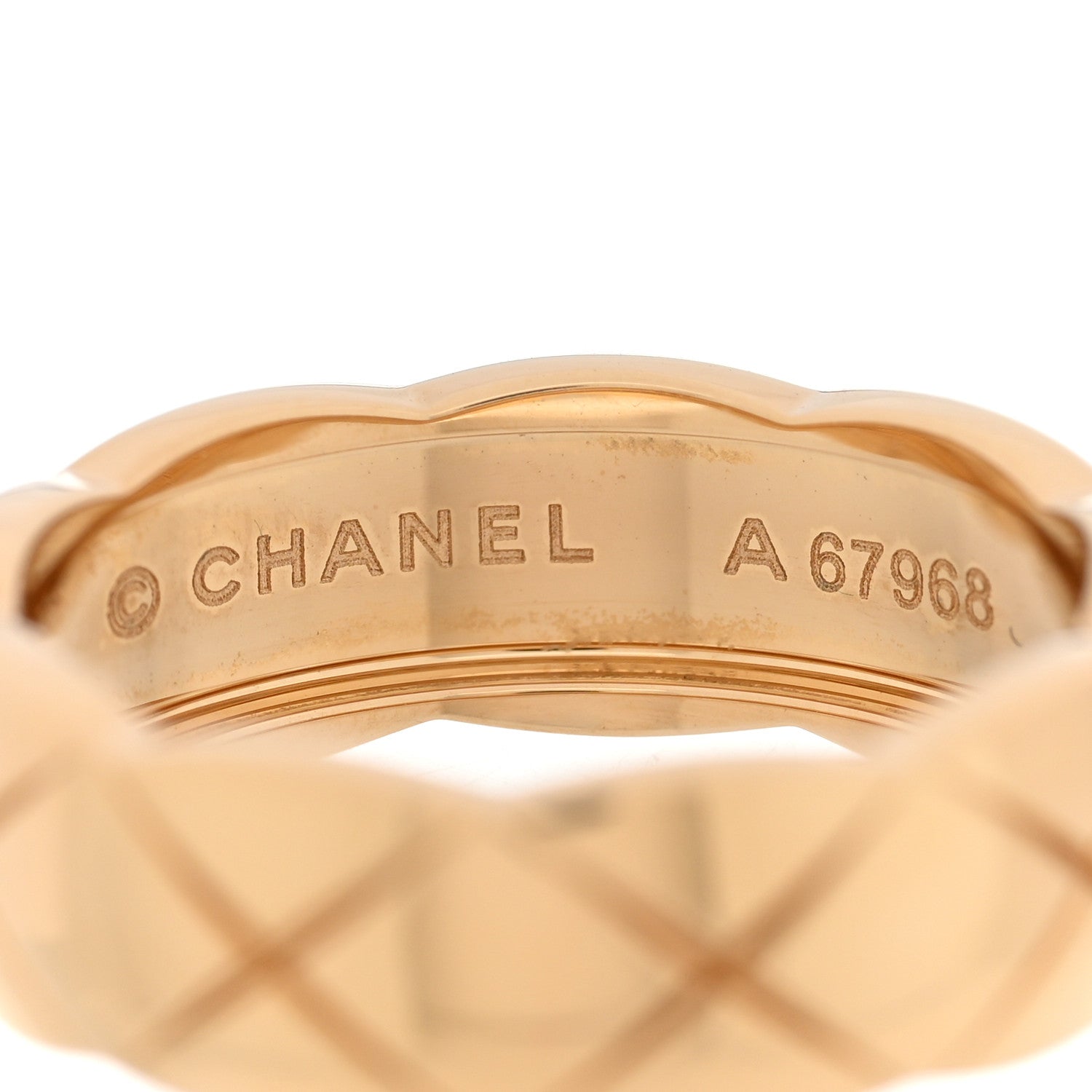 Chanel 18K Yellow Gold Small Coco Crush Ring 55 7.25 4 of 6