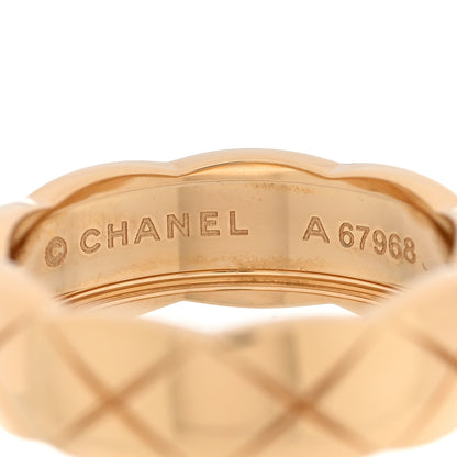 Chanel 18K Yellow Gold Small Coco Crush Ring 55 7.25 4 of 6