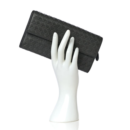 Bottega Veneta Nappa Intrecciato Continental Wallet Grey 2 of 12