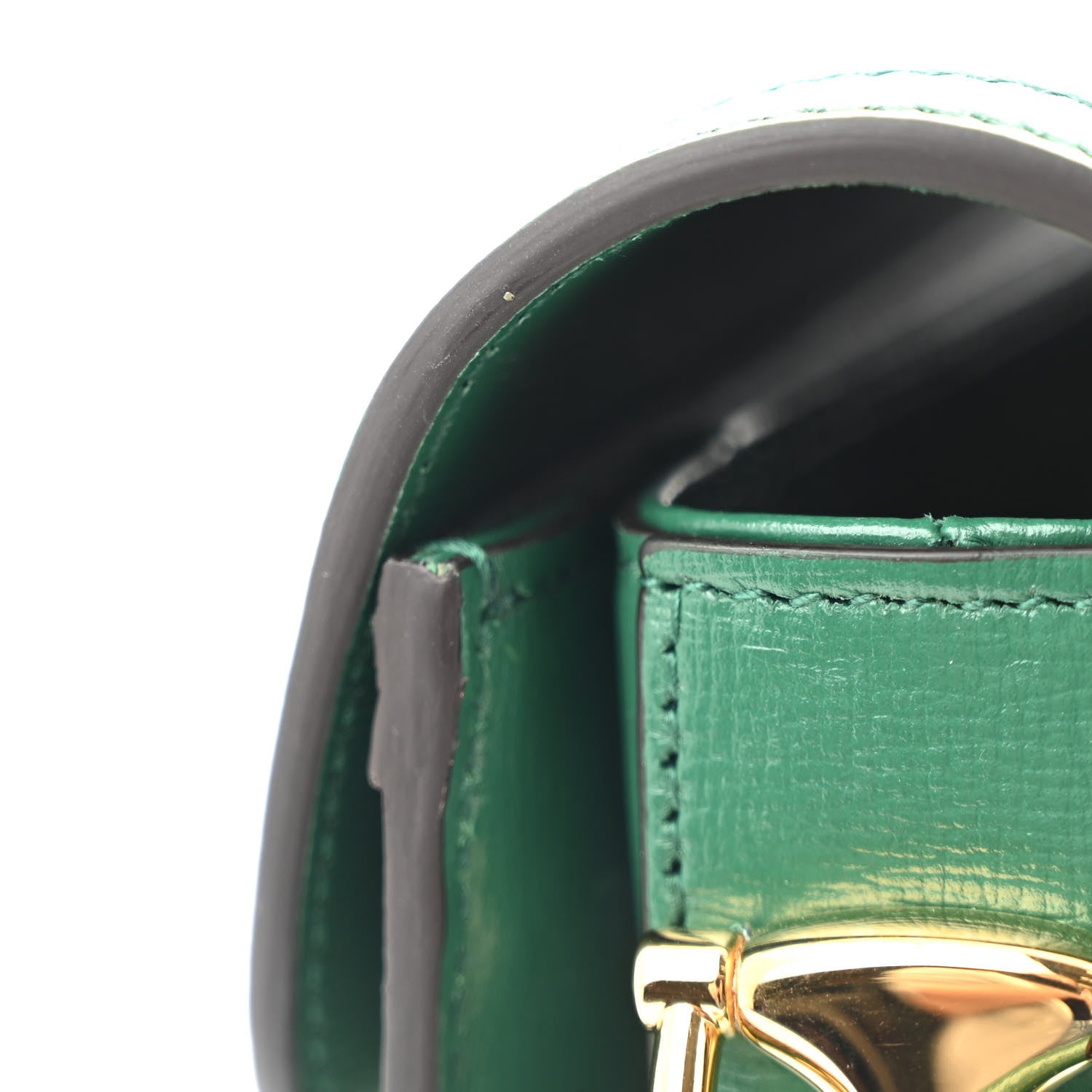 Gucci Azalea Calfskin Horsebit 1955 Shoulder Bag New Shamarock Emerald 12 of 14