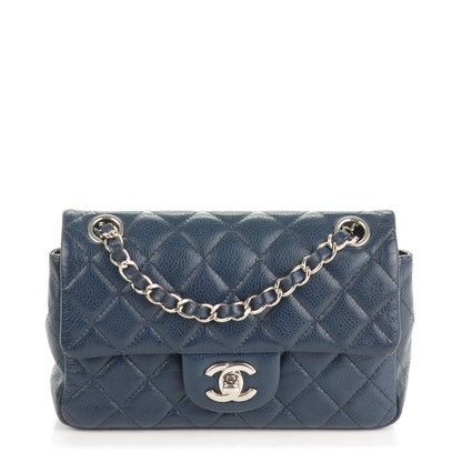 Chanel Caviar Quilted Mini Rectangular Flap Navy 1 of 7