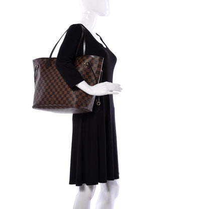 Louis Vuitton Damier Ebene Neo Neverfull MM Rose Ballerine 2 of 8
