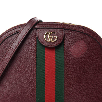 Gucci Textured Calfskin Web Small Ophidia Dome Shoulder Bag Vintage Bordeaux 11 of 11