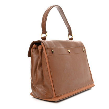 Saint Laurent Calfskin Canvas Medium Muse Two Brown 2 of 14