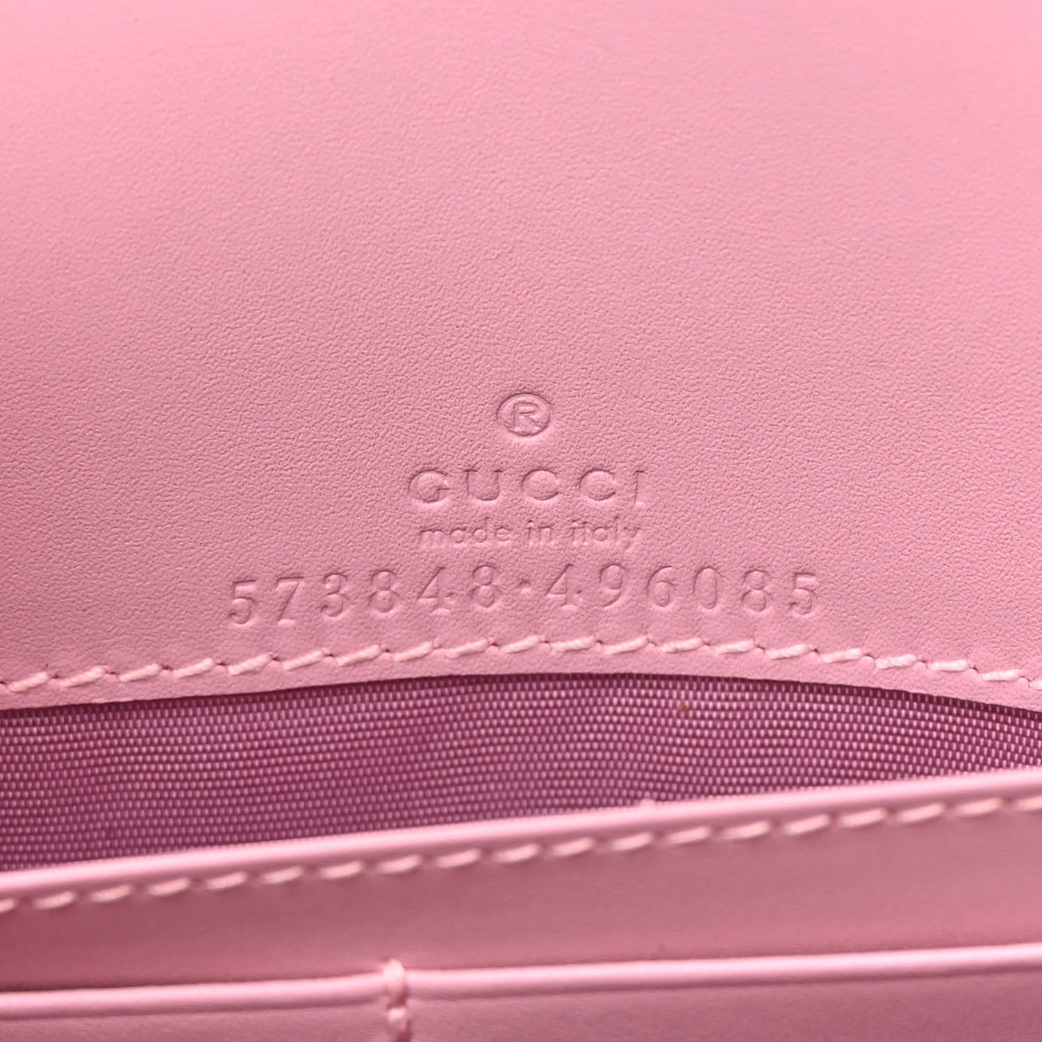 Gucci GG Supreme Monogram Strawberry Chain Wallet 6 of 14