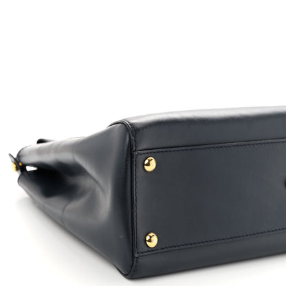 Fendi Vitello Morgan Shiny Nappa Medium Peekaboo Iconic Satchel Lavagna Lago 9 of 10