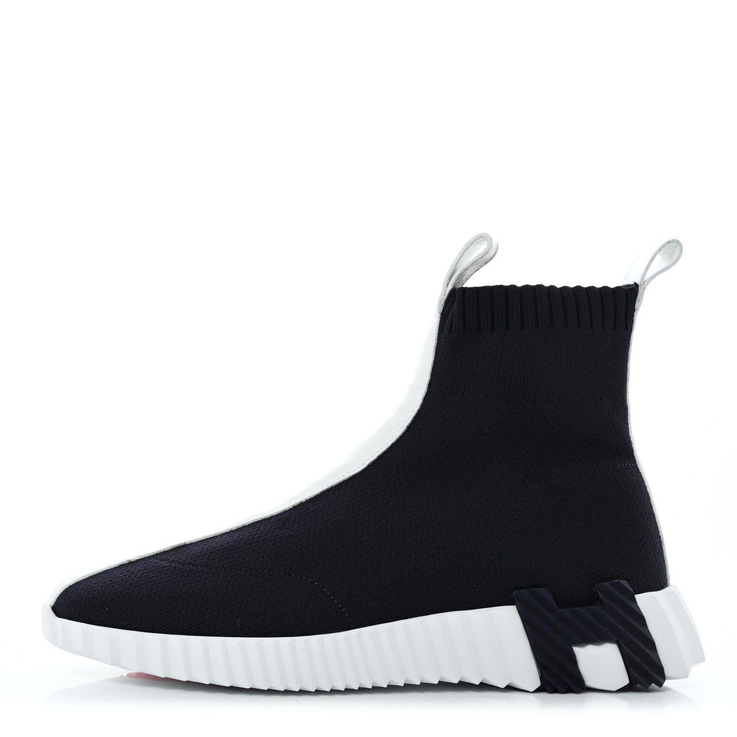 Technical Canvas Goatskin Fun Sneakers 37.5 Marine White