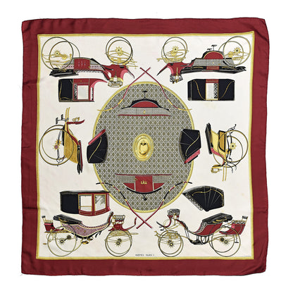 Hermes Silk Les Voitures A Transformation Scarf 90 2 of 7