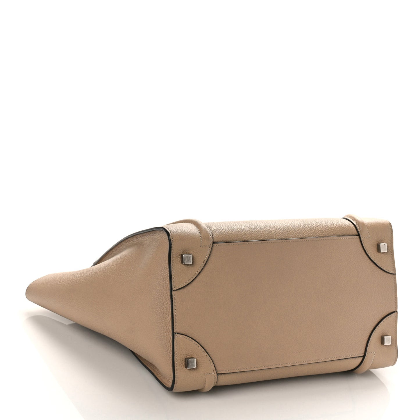 Drummed Calfskin Mini Luggage Dune