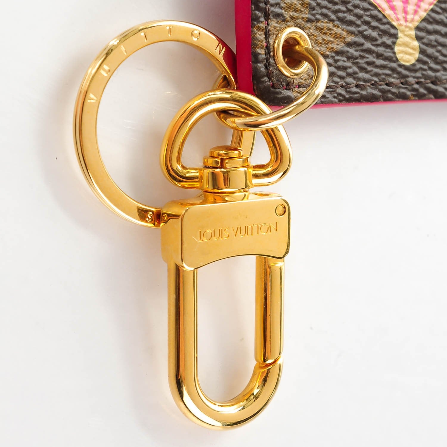Louis Vuitton Monogram Illustre Carousel Bag Charm Key Ring Pink 6 of 7