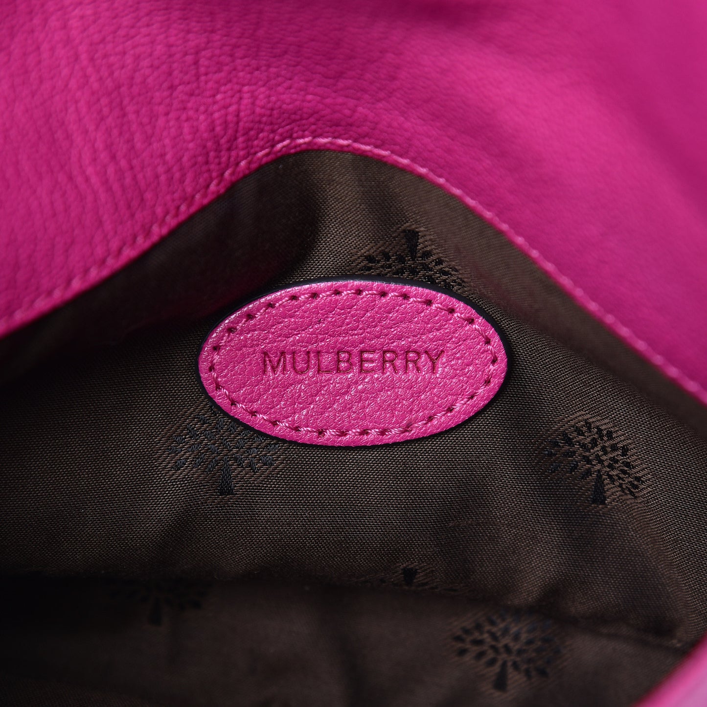 Classic Grain Calfskin Darley Cosmetic Pouch Pink