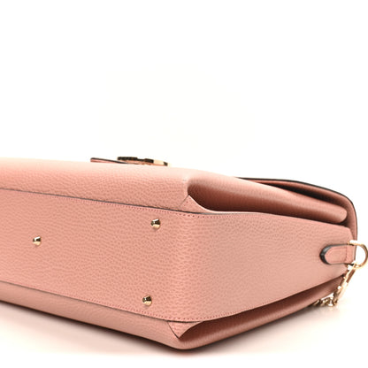 Gucci Dollar Calfskin Medium Interlocking G Top Handle Shoulder Bag Soft Pink 10 of 10