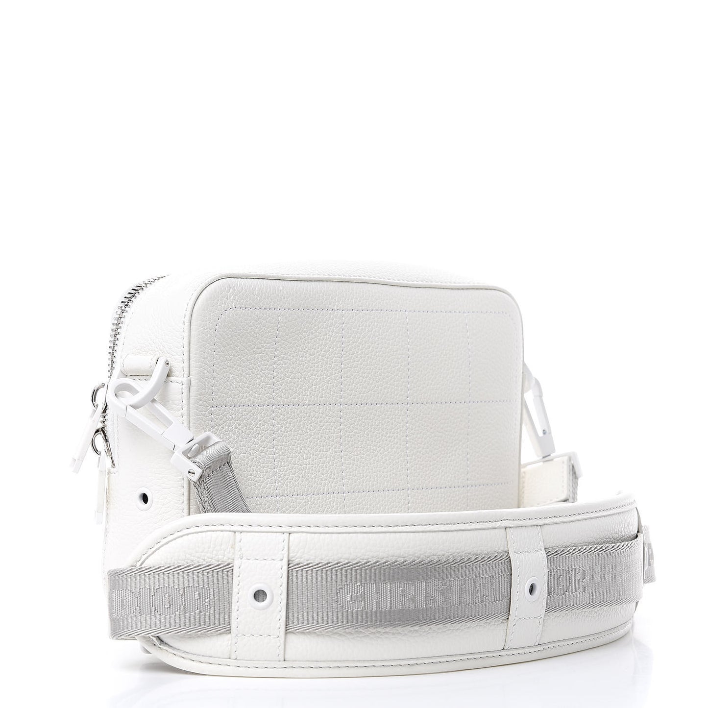 X DANIEL ARSHAM Grained Calfskin Safari Messenger White