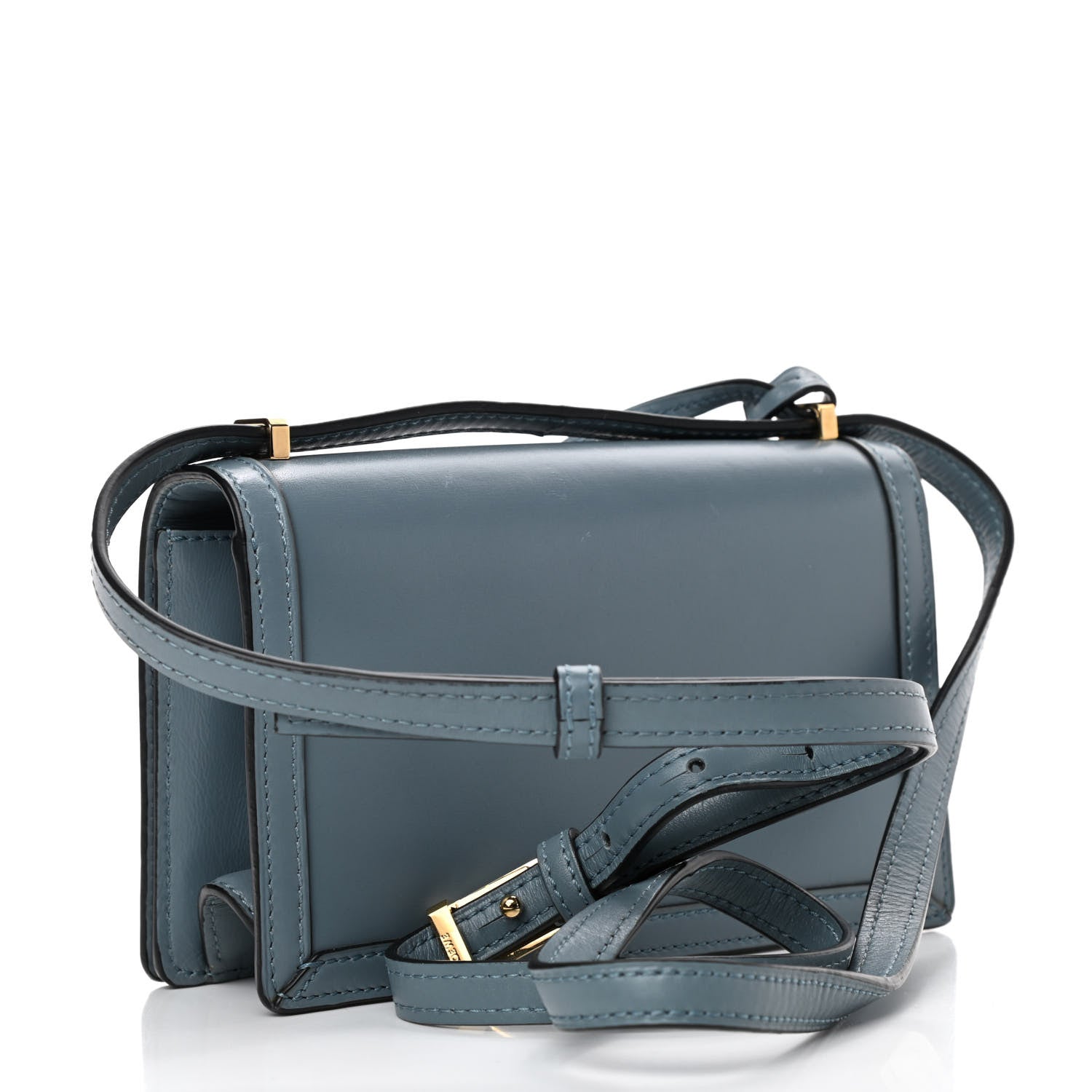 Loewe Calfskin Small Barcelona Shoulder Bag Stone Blue 2 of 4