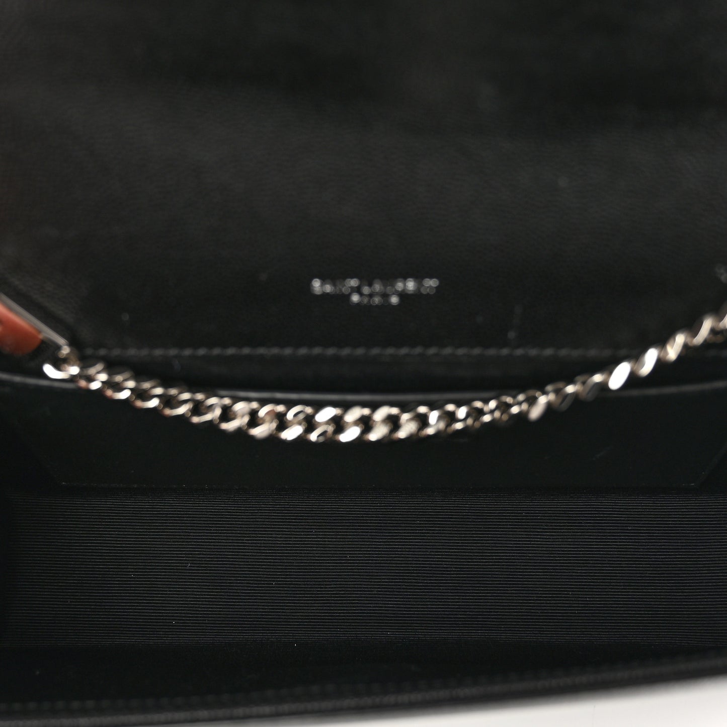 Grain De Poudre Medium Classic Monogram Kate Satchel Black