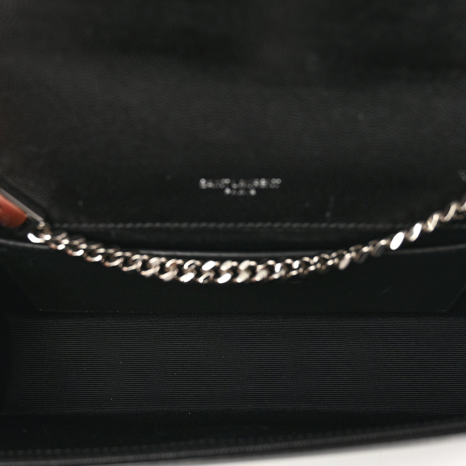 Saint Laurent Grain De Poudre Medium Classic Monogram Kate Satchel Black 6 of 12