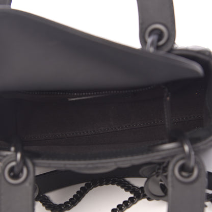 Christian Dior Ultra Matte Calfskin Cannage Mini Lady Dior Black 5 of 10