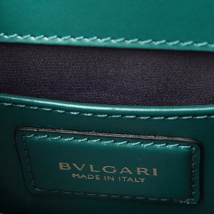 Bulgari Calfskin Small Serpenti Forever Snake Strap Crossbody Bag Emerald Green 7 of 10