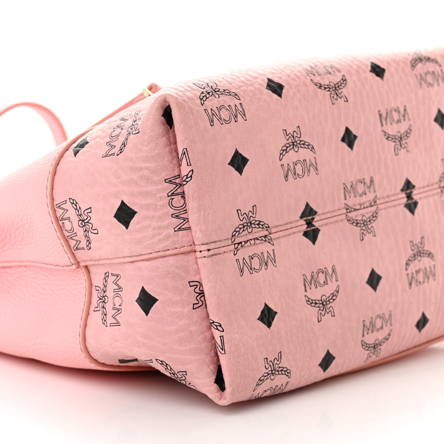 Calfskin Visetos Anni Medium Hobo Bag Soft Pink
